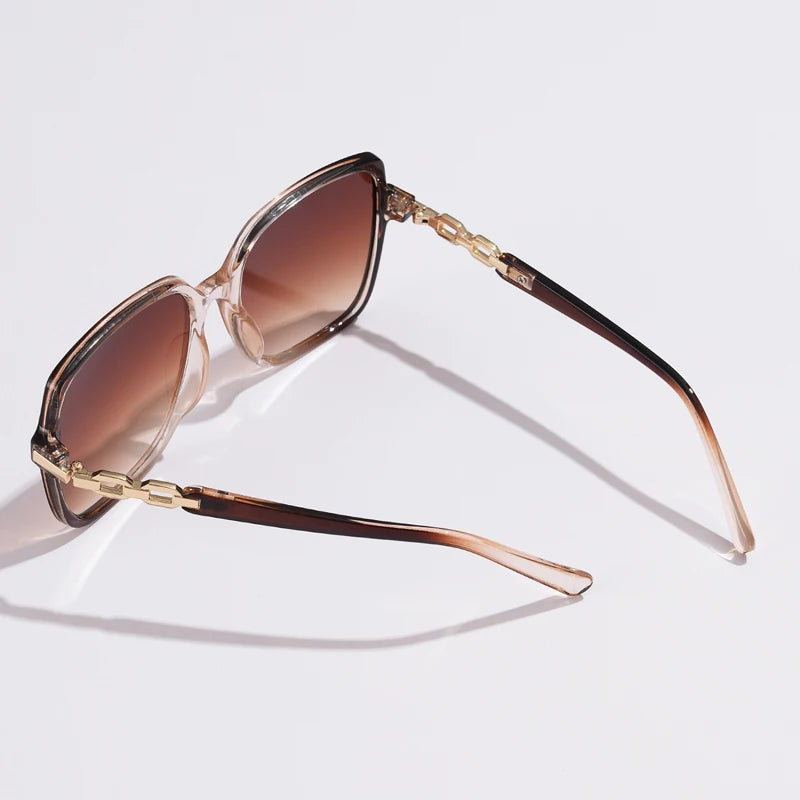 Women's Fashion Square Cycling Sunglasses | Big Frame Colorful Gradient Outdoor Shades