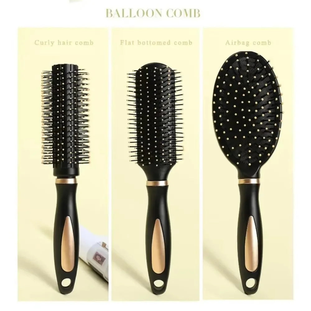 Air Cushion Hairbrush – Soft Nylon Bristle Scalp Massage Detangler for Wet & Dry Hair