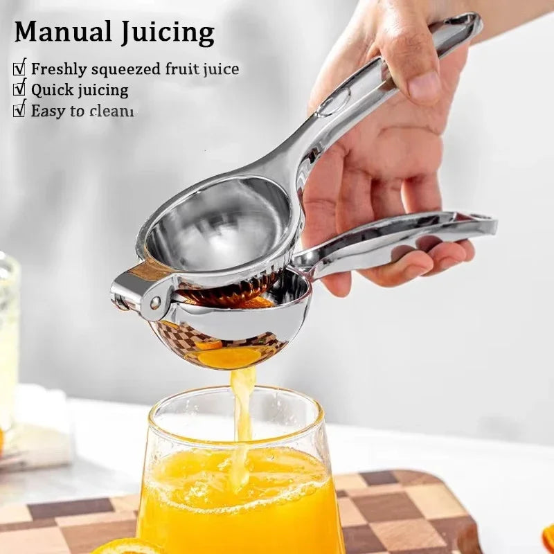 Stainless Steel Lemon Squeezer & Citrus Juicer — Ergonomic Manual FruitJuice Extractor