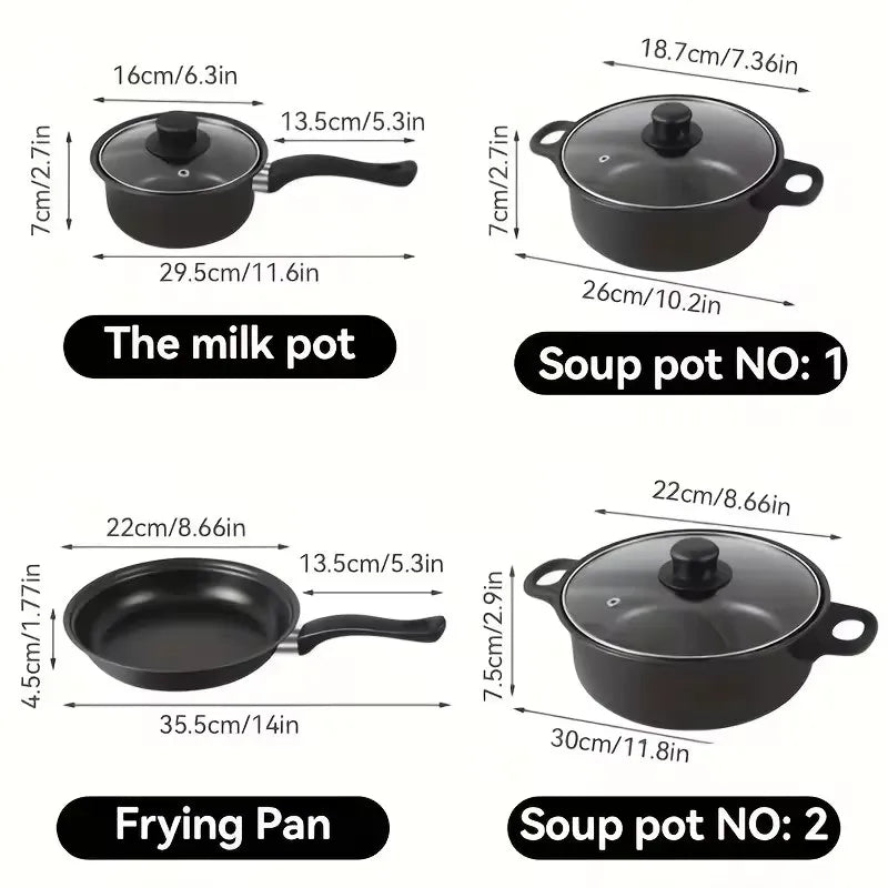Nonstick Cookware Set – Induction Pots, Pan & Utensils