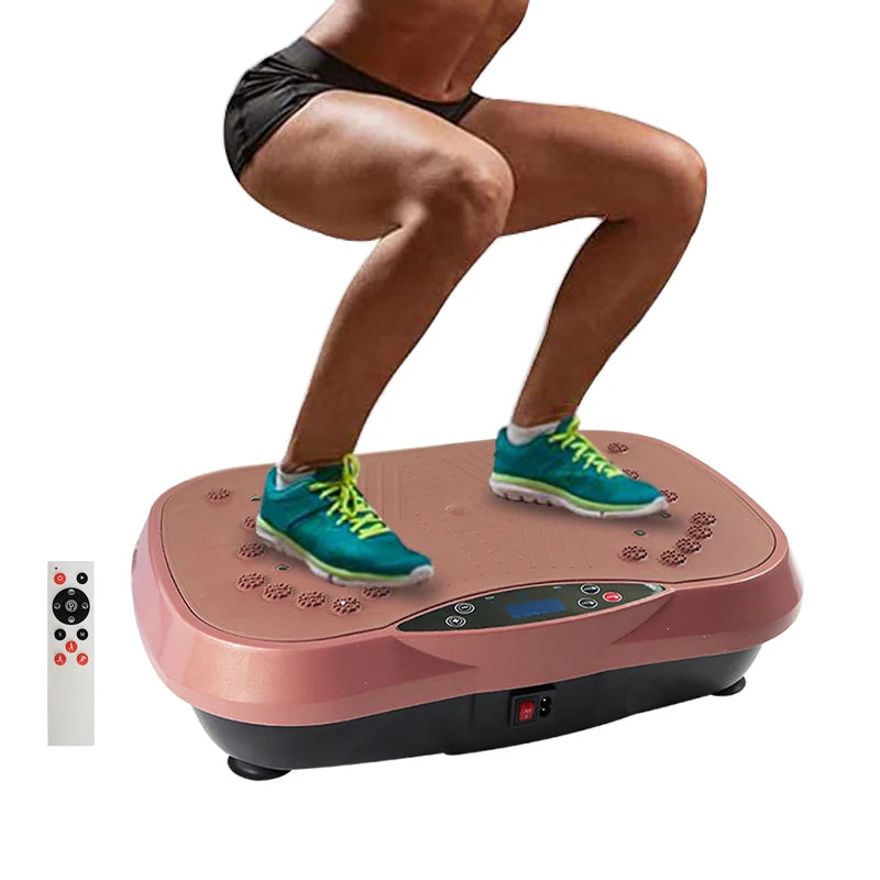 Home Fitness Vibration Plate Slimming Machine — Fat Burner Oscillating Workout Platform