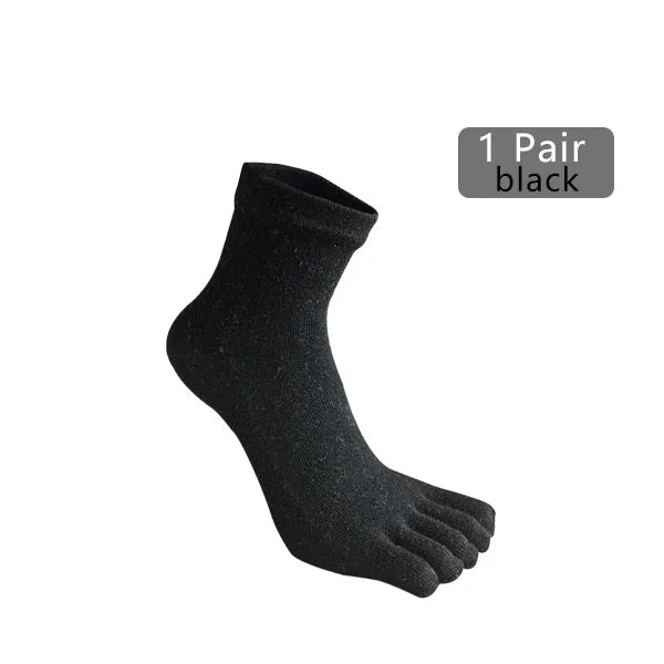 Men's Winter Five-Toe Socks, Single or 5-Pair Pack