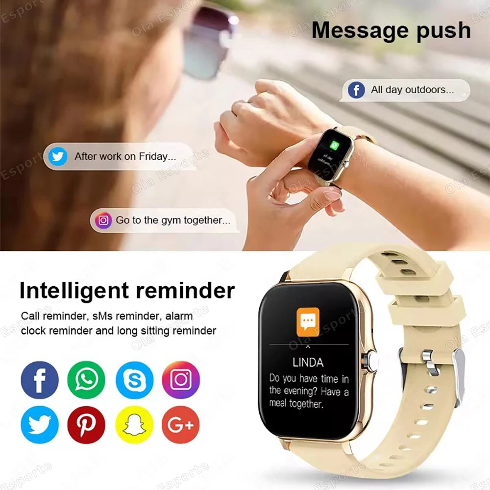 Smart Watch 2.01" HD Display | Answer Calls Sport Modes DIY Dial Weather Forecast Smartwatch