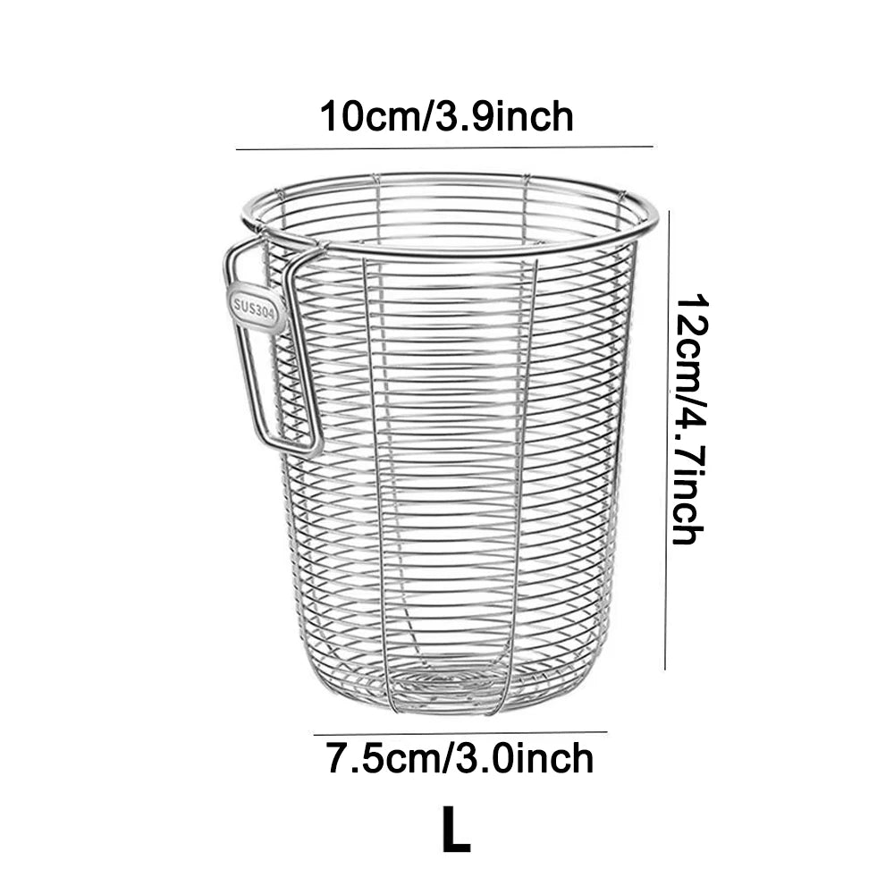 304 Stainless Steel Chopstick Holder & Tableware Drainer Basket – Wall-Hanging Kitchen Utensil Organizer