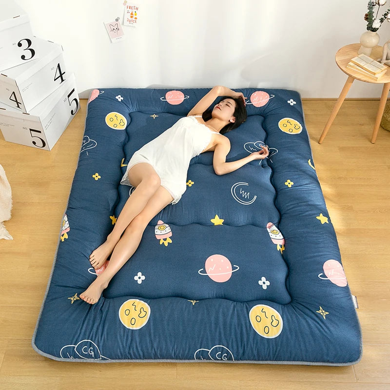 Japanese Thickened Tatami Floor Mattress – Foldable Lazy Bedroom Sleeping Pad, Multiple Sizes