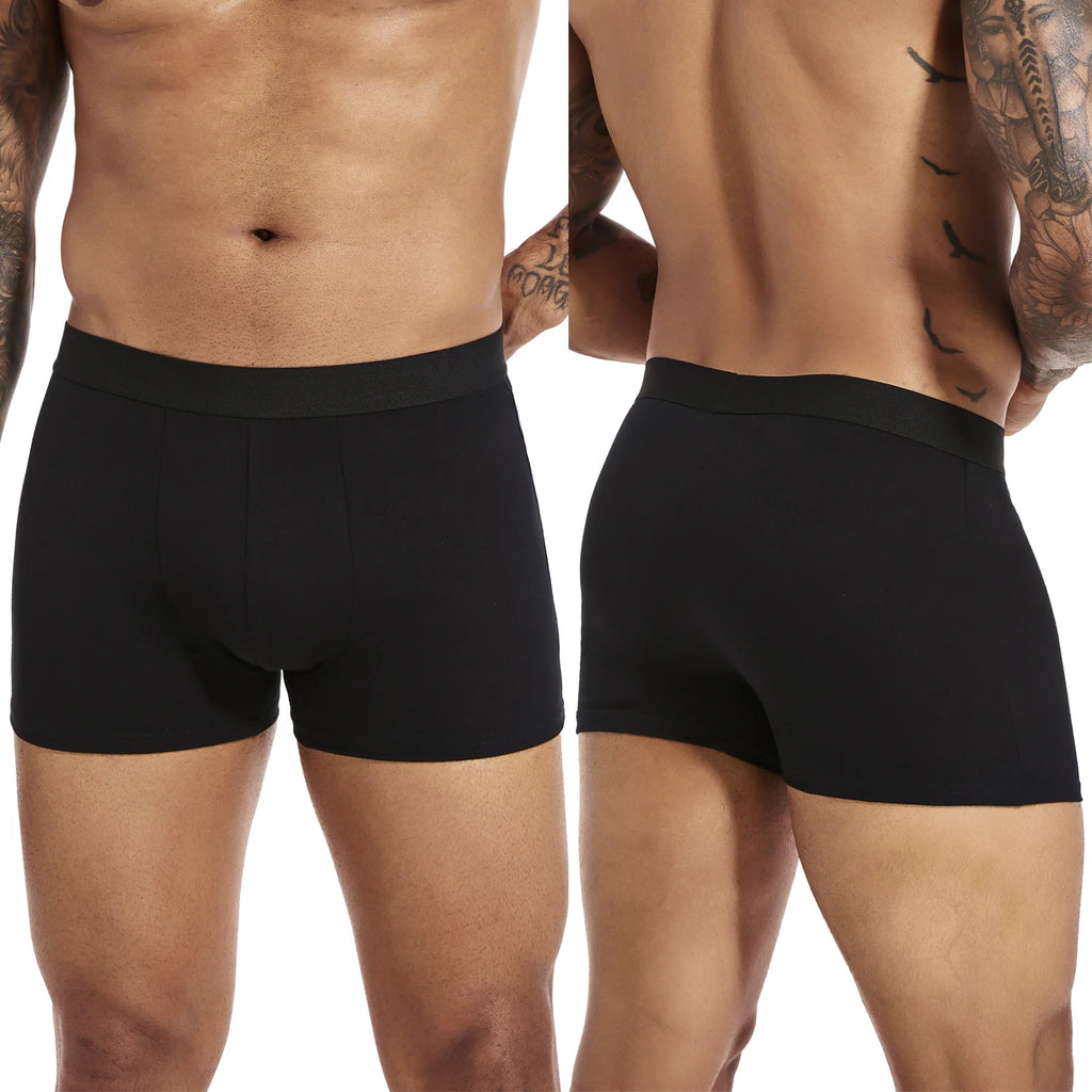 Men's Cotton Stretch Plaid Boxer Shorts, 6-Pack