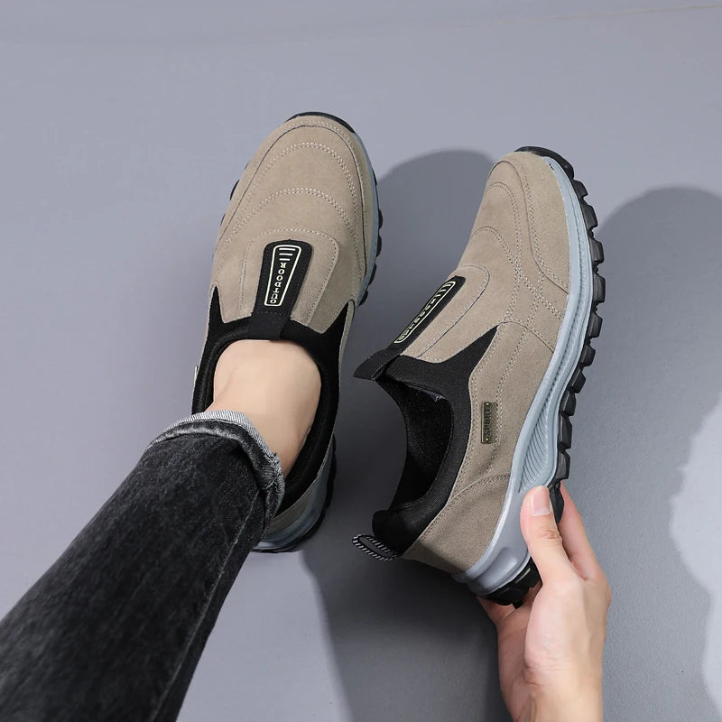 Men's Mesh-Lined Slip-On Casual Sneakers