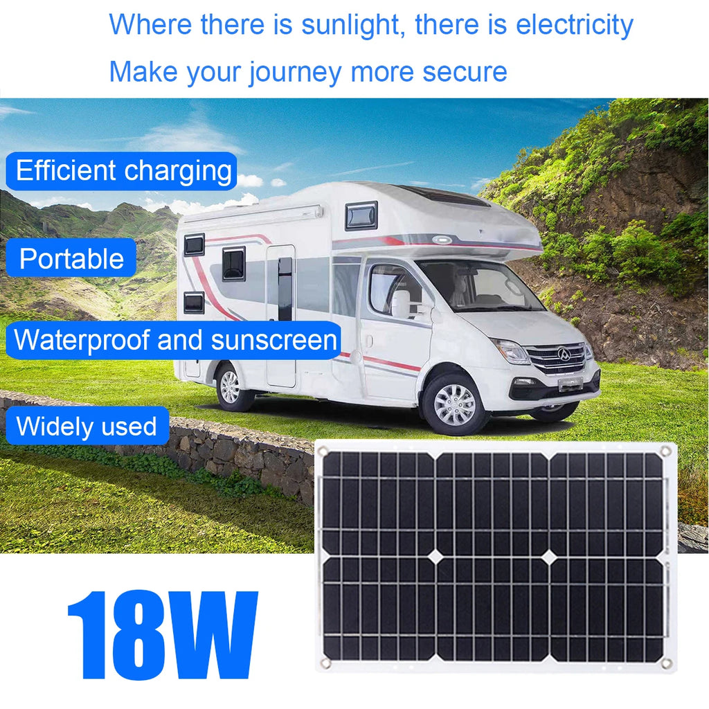 5000W Solar Panel Kit – Modified Sine Wave 12V to 220V System with 30A Charge Controller