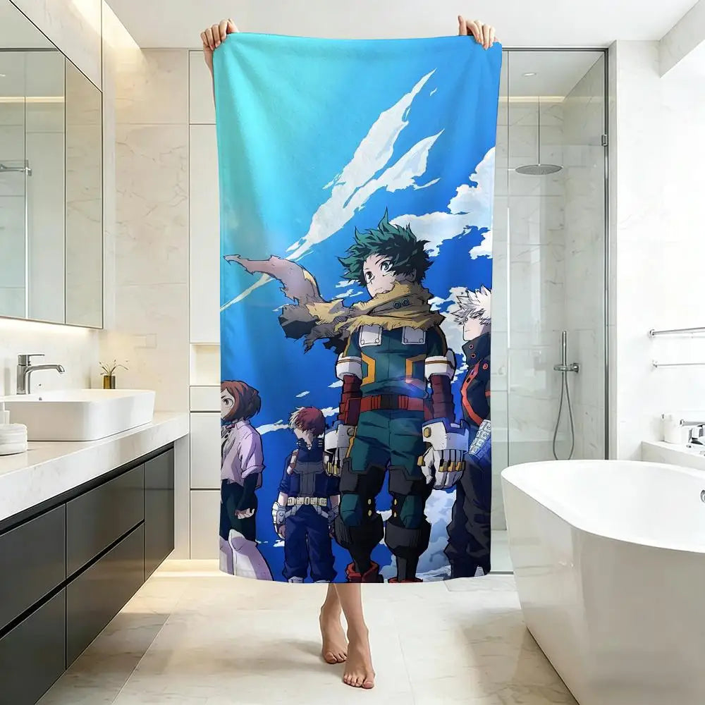 My Hero Academia Ultra-Soft Microfiber Towel – Bath & Beach, Five-Star Quality