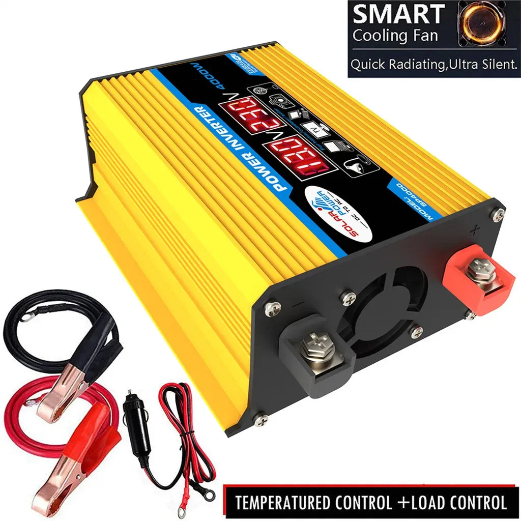 4000W Solar Inverter Kit – 12V to 110V/220V Solar Panel System with Charge Controller