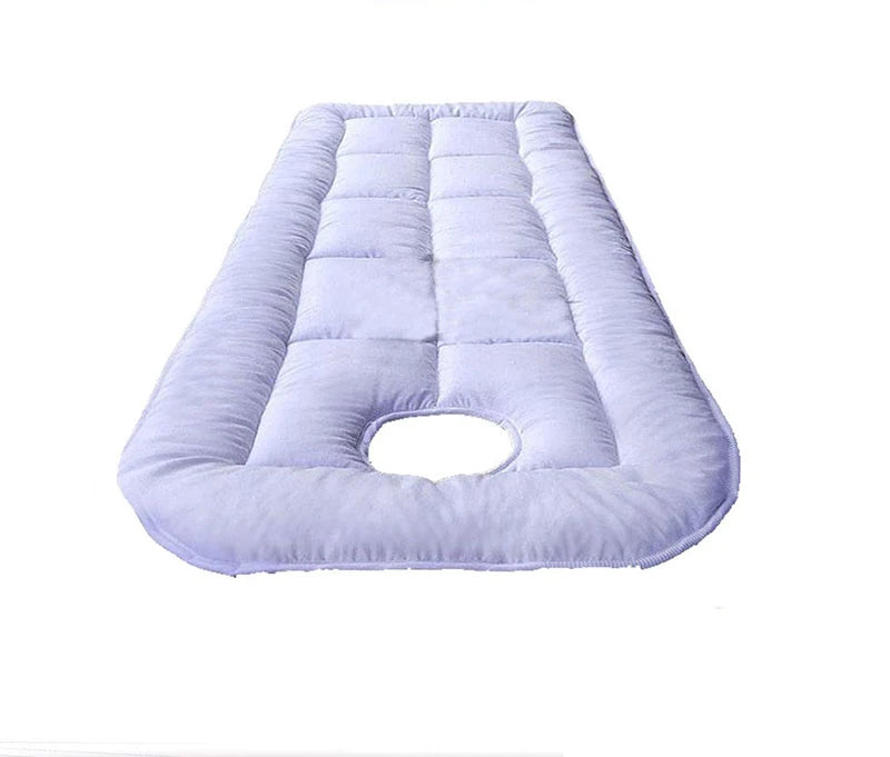 Beauty Salon Massage Bed Mattress Pad – Thickened Anti-Slip Cushion with Face Hole for Spa & Hospital