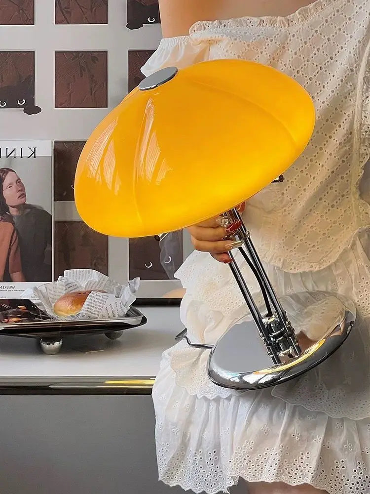 Mushroom Table Lamp – Warm White Button Control
