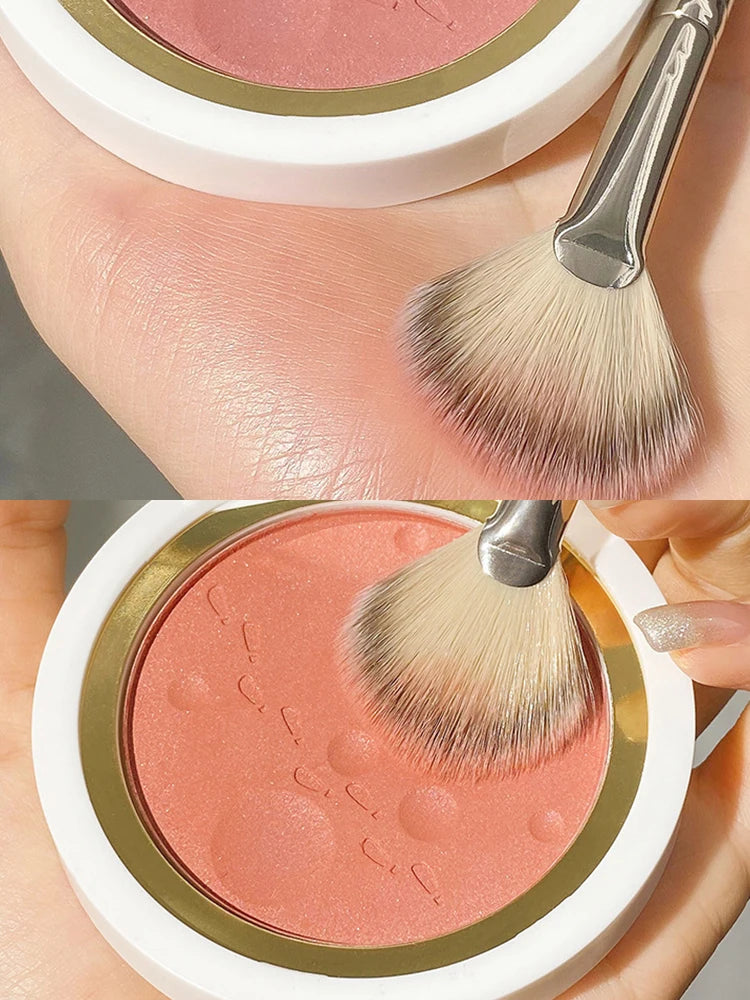 Soft Powder Blush & Highlighter Makeup Brush