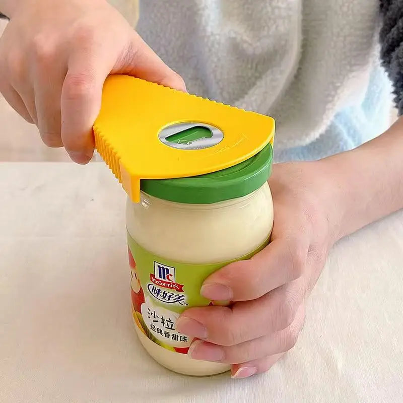 Open Anything in Seconds — 4-in-1 Multifunctional Can & Bottle Opener | Jar, Beer, Coke, Jam, Beverage, Anti-Slip Grip