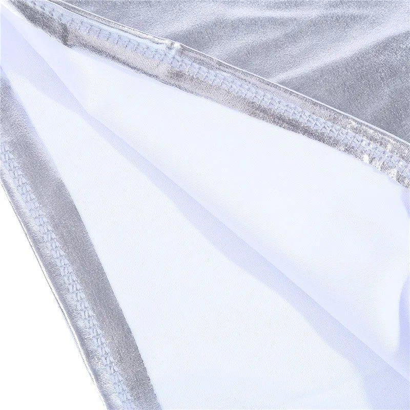 PU Leather Chest Wrap Mini Dress — Sleeveless Solid Clubwear Skirt