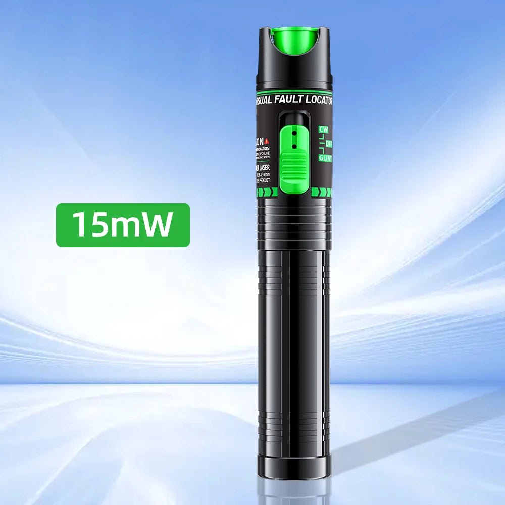 Rechargeable Green VFL Fiber Optic Tester – 15mW to 100mW Visual Fault Locator Pen