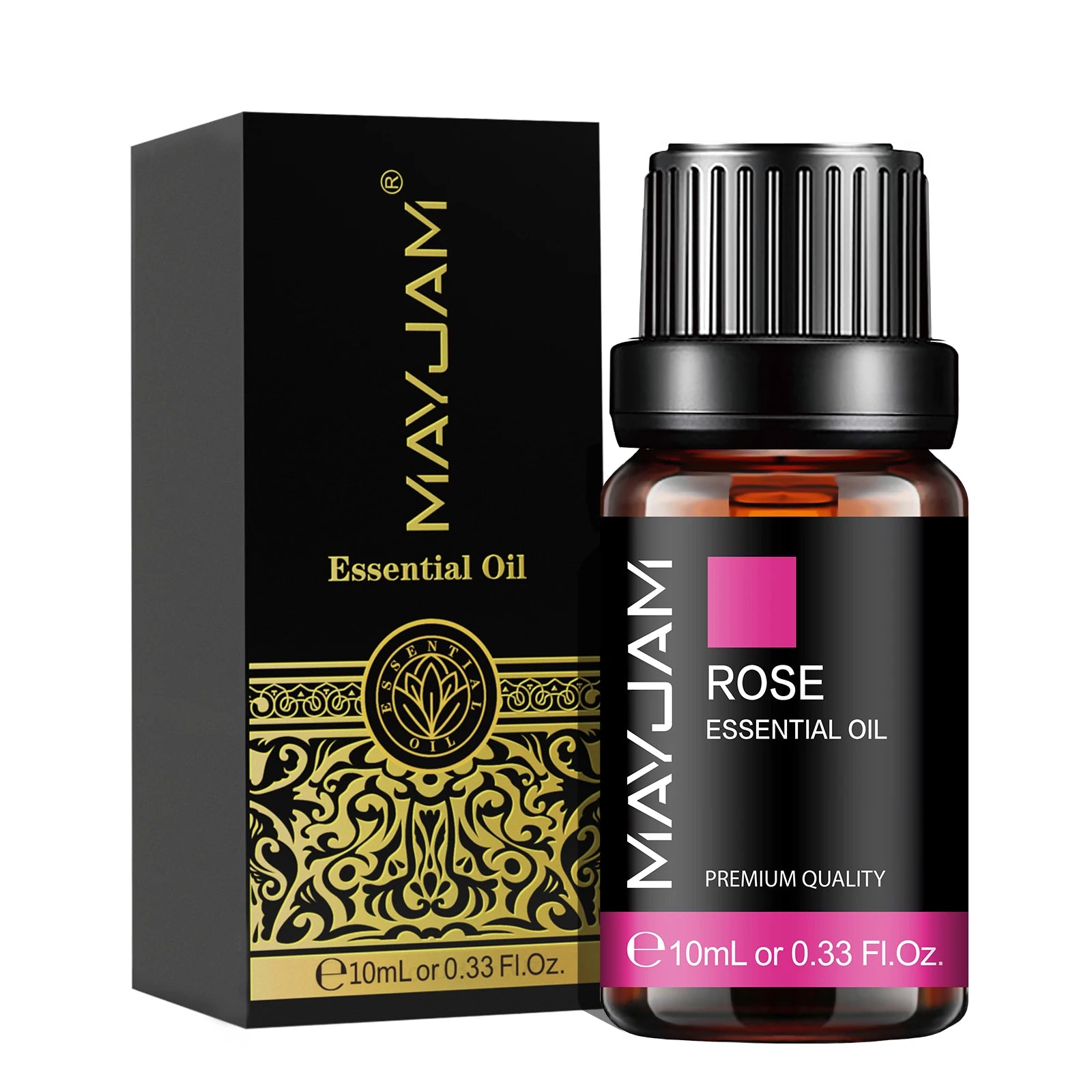 MAYJAM Essential Oils — Lavender, Lemongrass, Jasmine, Vanilla, Eucalyptus & Rose for Diffusers & Candle Making