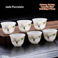 Porcelain Teacup Set – Six 60ml Tea Tasting Cups