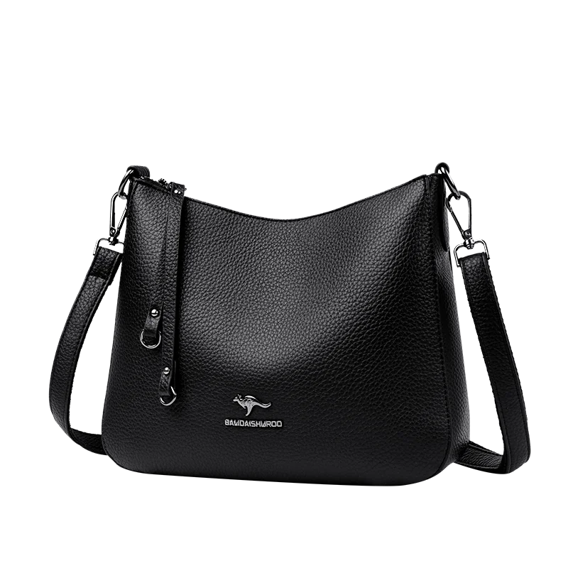 Luxury PU Tote Bag – Sequin & Tassel Designer Shoulder Crossbody Handbag for Women