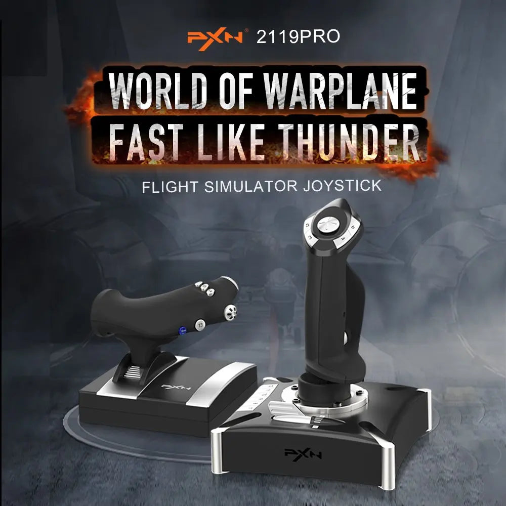 PXN 2119 PRO Flight Simulator Joystick – Vibration Gamepad for PC & PS4