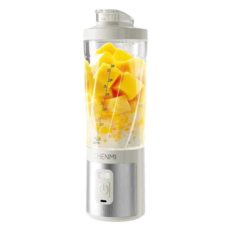 Portable Ice-Crushing Blender – 600ml High-Speed Smoothie & Frozen Drink Maker