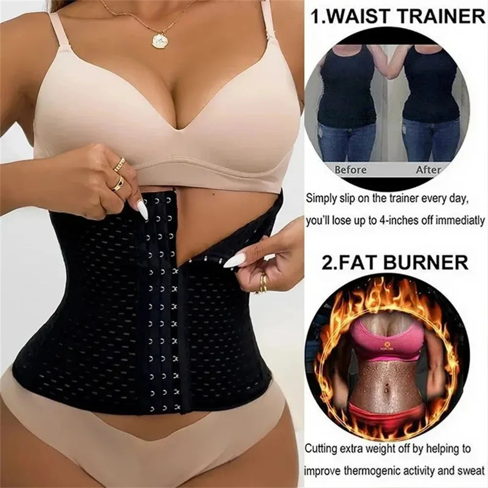 Slim. Support. Recover. — Women’s Tummy Slimming Belly Band Shapewear | Waist Cincher Corset, Postpartum Support, S–XXL, Black