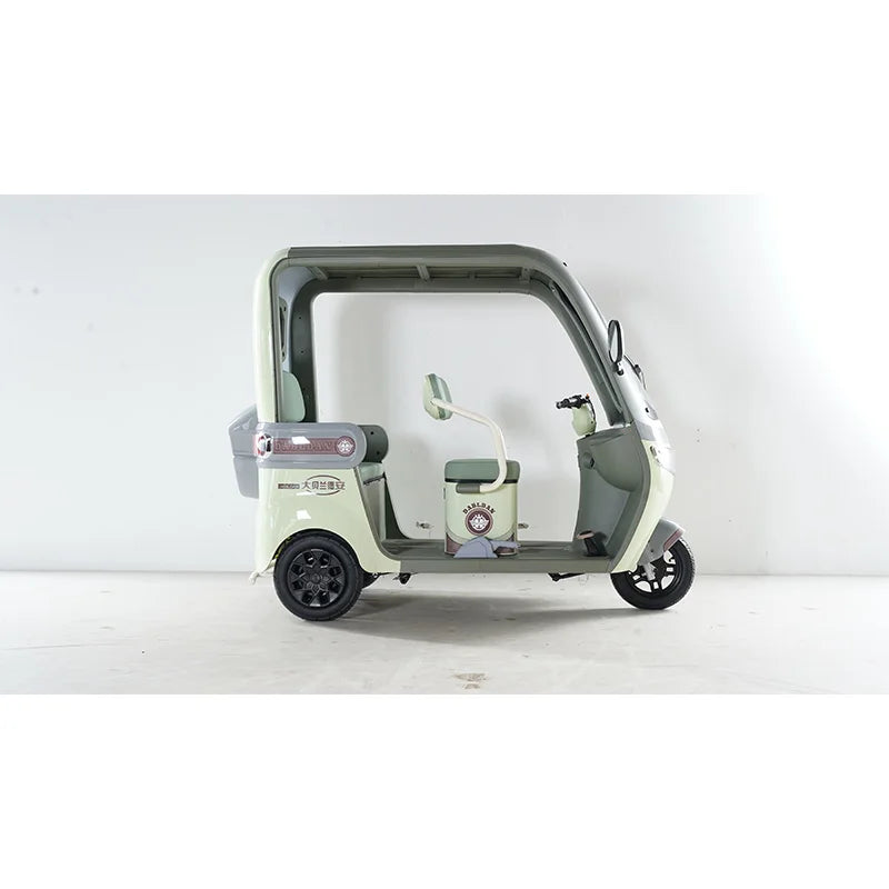 Electric Sightseeing Tricycle — Open Body Mobility & Cargo Vehicle for Adults