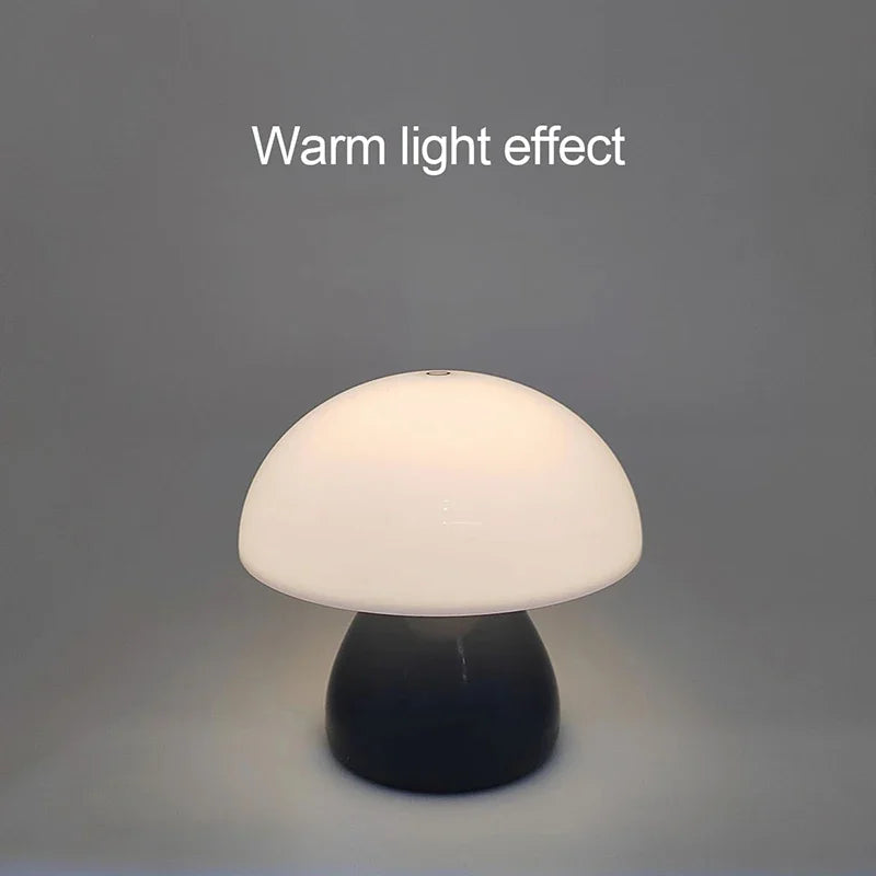 Rechargeable Mushroom Lamp – USB-C Touch Control