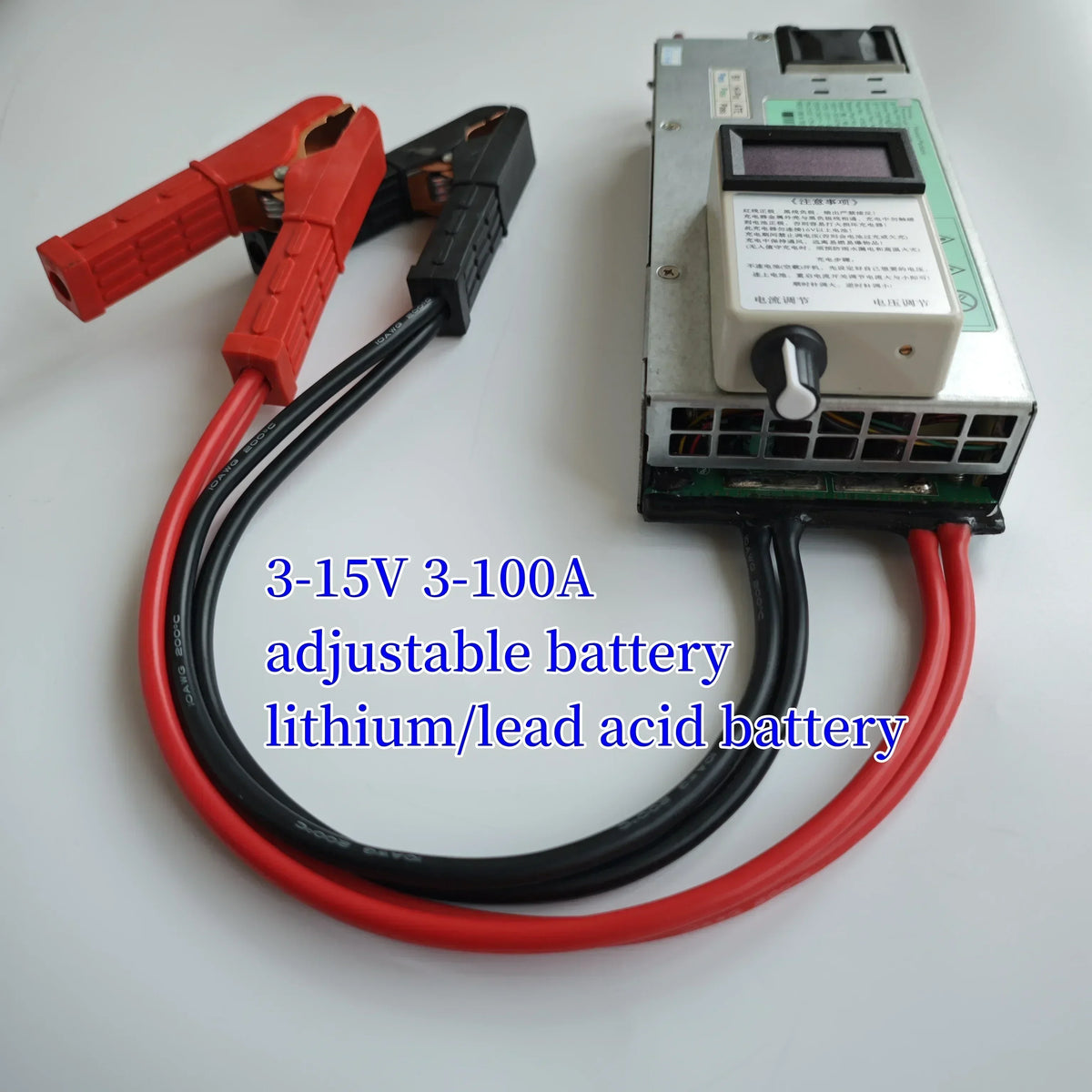 Adjustable 3-15V 3-100A Battery Charger – Lithium Polymer & Lead Acid Universal Charging Station