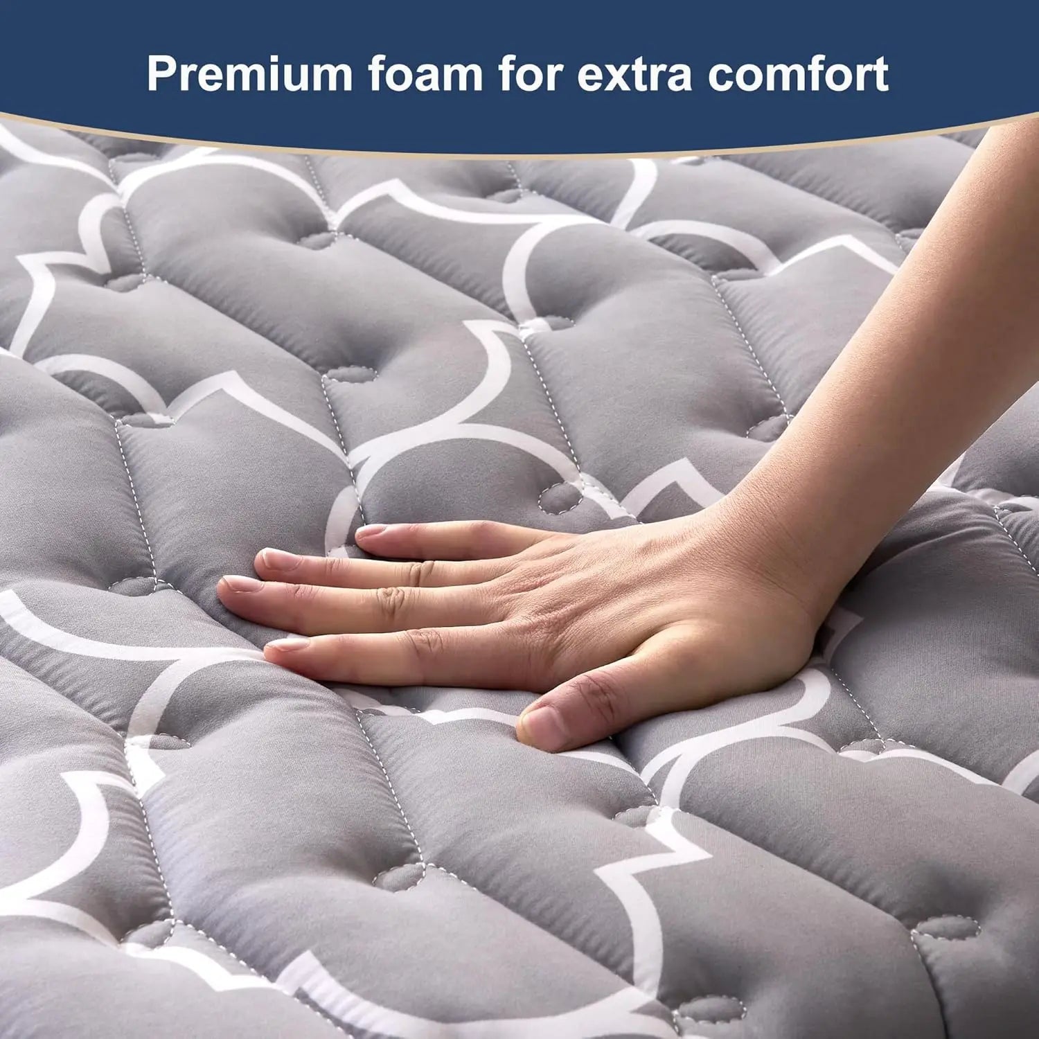 Next-Level Floor Sleep — 6th Gen Japanese Floor Futon Mattress | 9-Layer 100% High-Density Foam, Twin 39"x80", Washable Cover