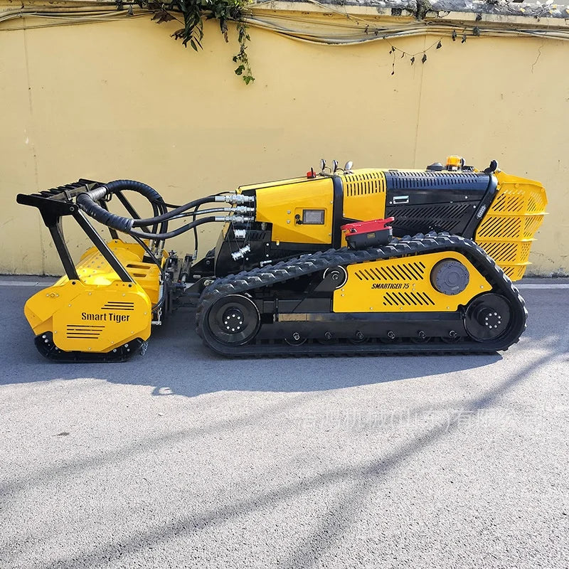 Remote Control Crawler Forestry Mulcher – Yanmar Diesel Hillside Grass & Weed Mower