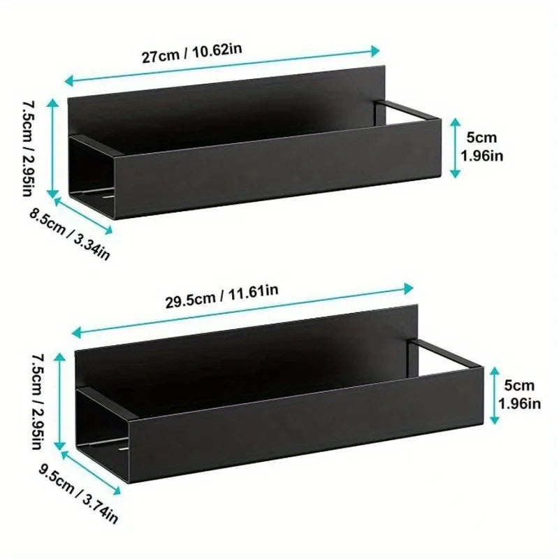 Magnetic Side Storage Shelf — Set of 2 | Fridge & Washing Machine Hanging Rack