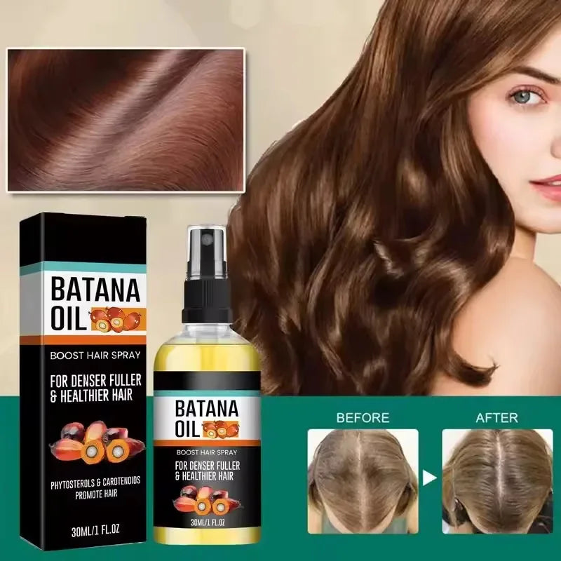 Batana Oil Hair Growth Serum Spray Repair Hair Nourish Root Regrowth Hair Anti Hair Loss Essence Men Women Hair Care Products