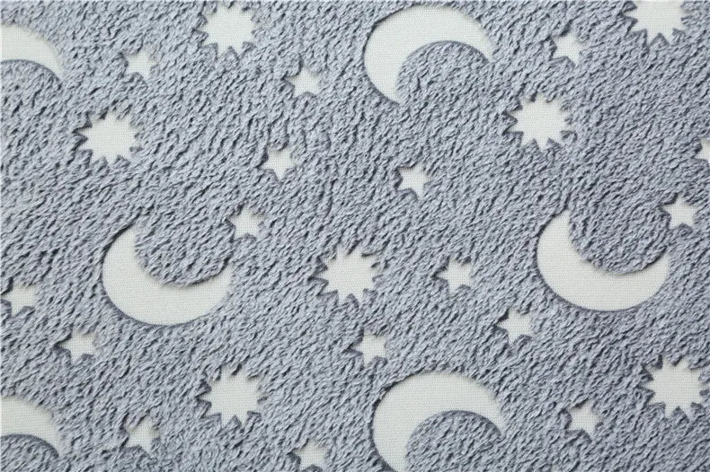 Rainbow Unicorn Glow in the Dark Area Rug – Large Kids Room Carpet with Stars