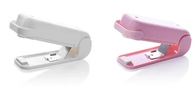 Keep Food Fresh Longer — Mini Portable Heat Bag Sealing Machine | Airtight Seal, Thermal Plastic Food Bag Closure, Battery Powered