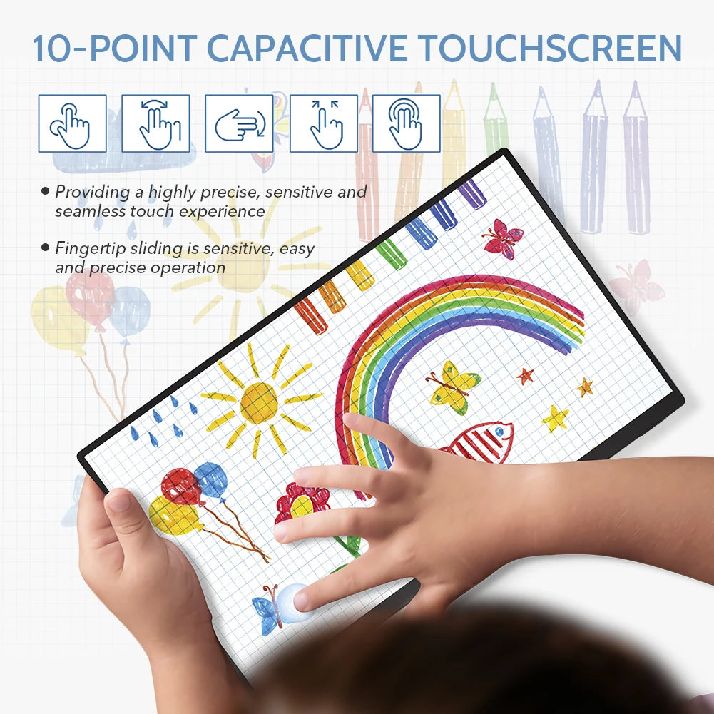 15.6-Inch Portable Touchscreen Monitor – Full HD IPS