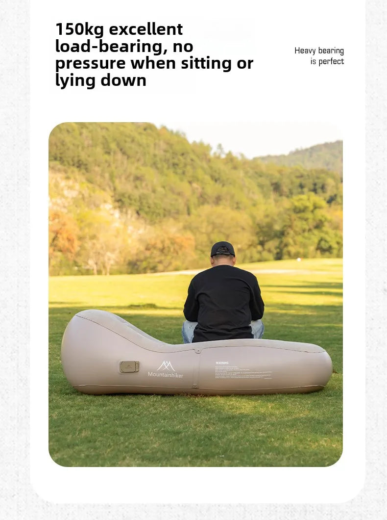 Inflatable Outdoor Air Sofa Bed – Automatic Self-Inflating Camping Sleeping Mat, 180x75x58CM