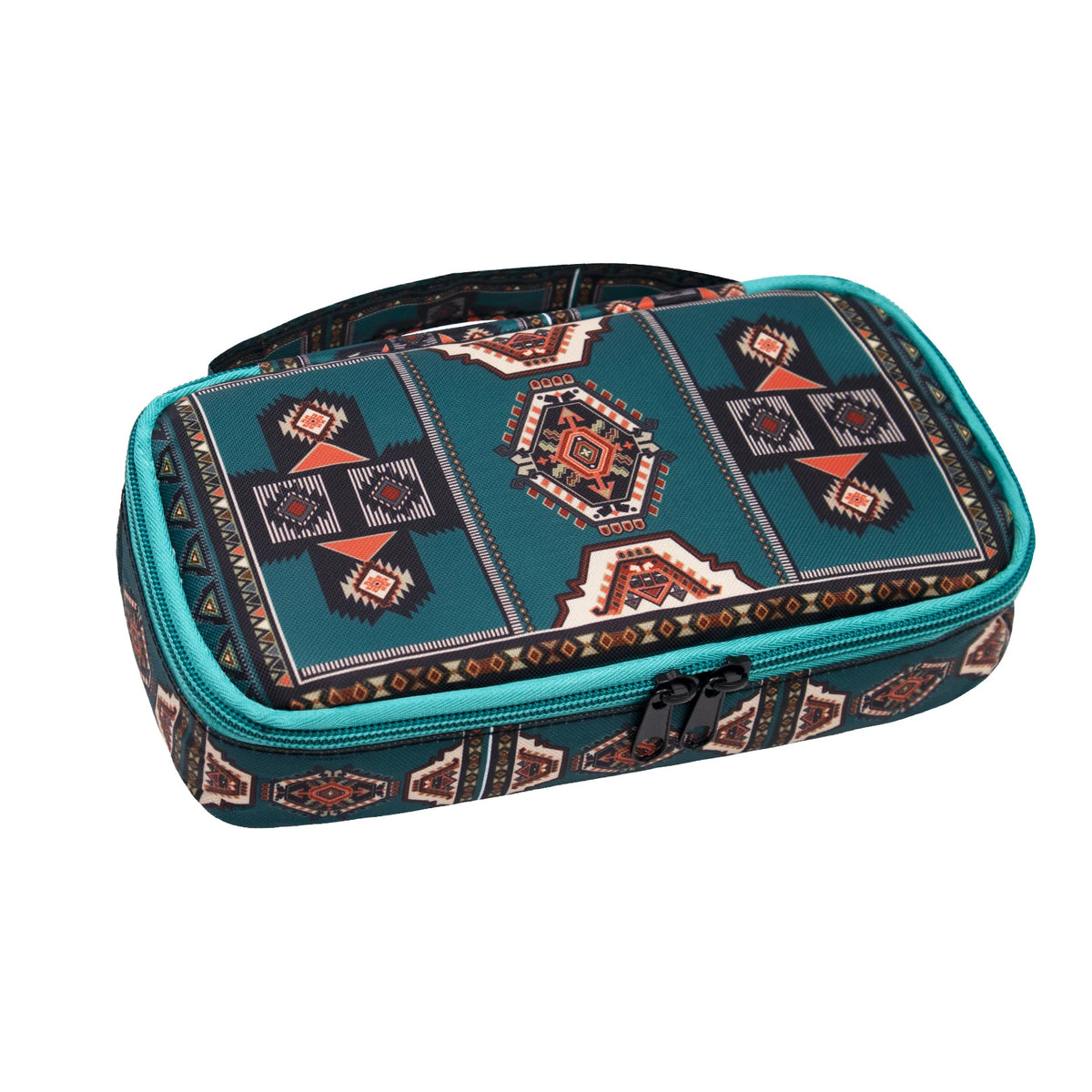 Large Portable Insulin Cooler Travel Bag – Lightweight Boho Flower Print for Outdoor Camping & Travel