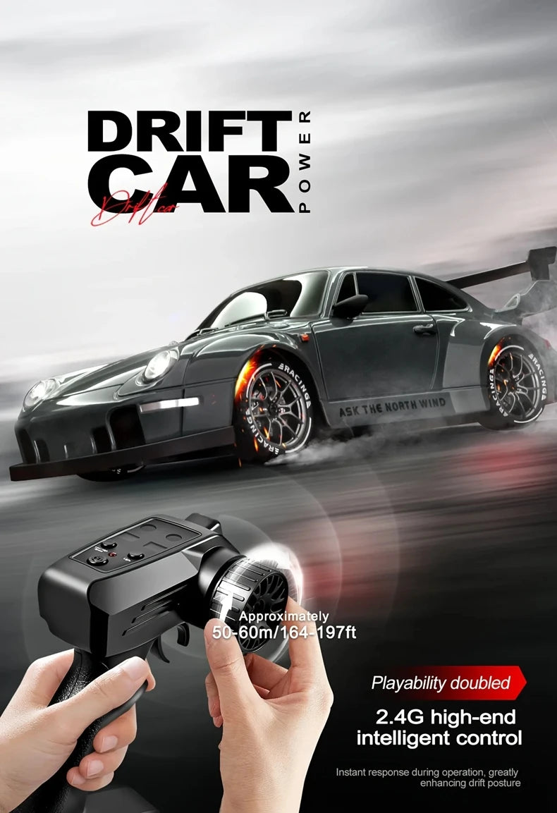 1:24 Scale 4WD RC Drift Car – High Speed Electric Racing Car for Kids & Adults