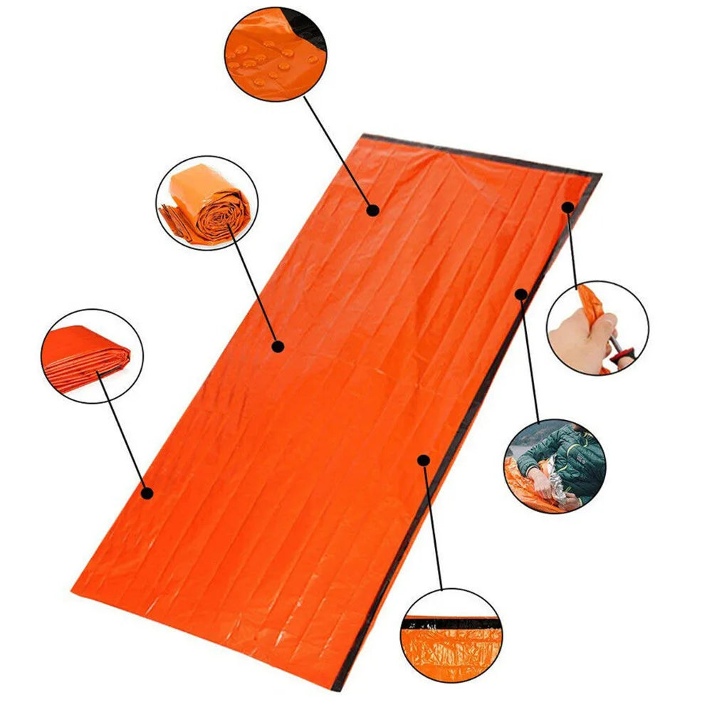 Emergency Survival Sleeping Bag – Waterproof Mylar Bivy Sack for Camping, Hiking & Outdoor
