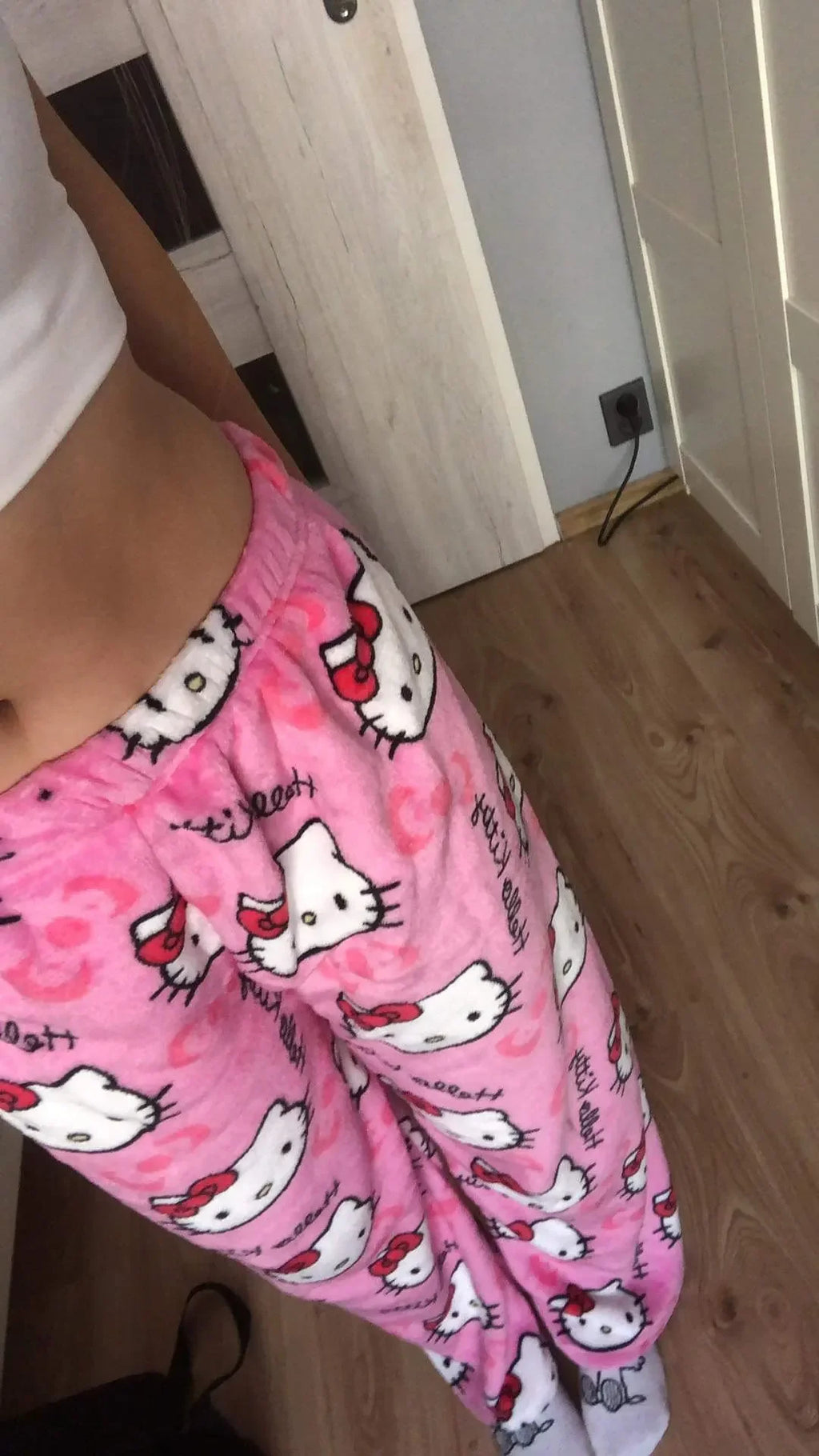 Y2K Hello Kitty Anime Couples Pajamas | Cartoon Casual Homewear Trousers Set