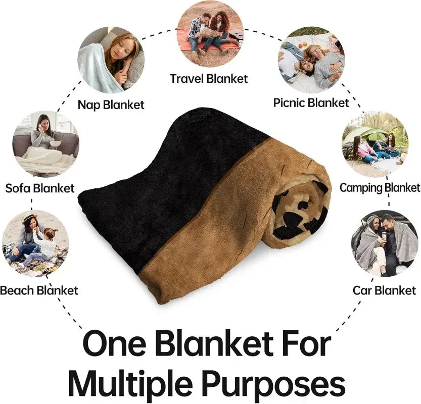 Family Gift Throw Blanket – Soft Warm Personalized Gift for Dad, Mom, Grandparents & Family