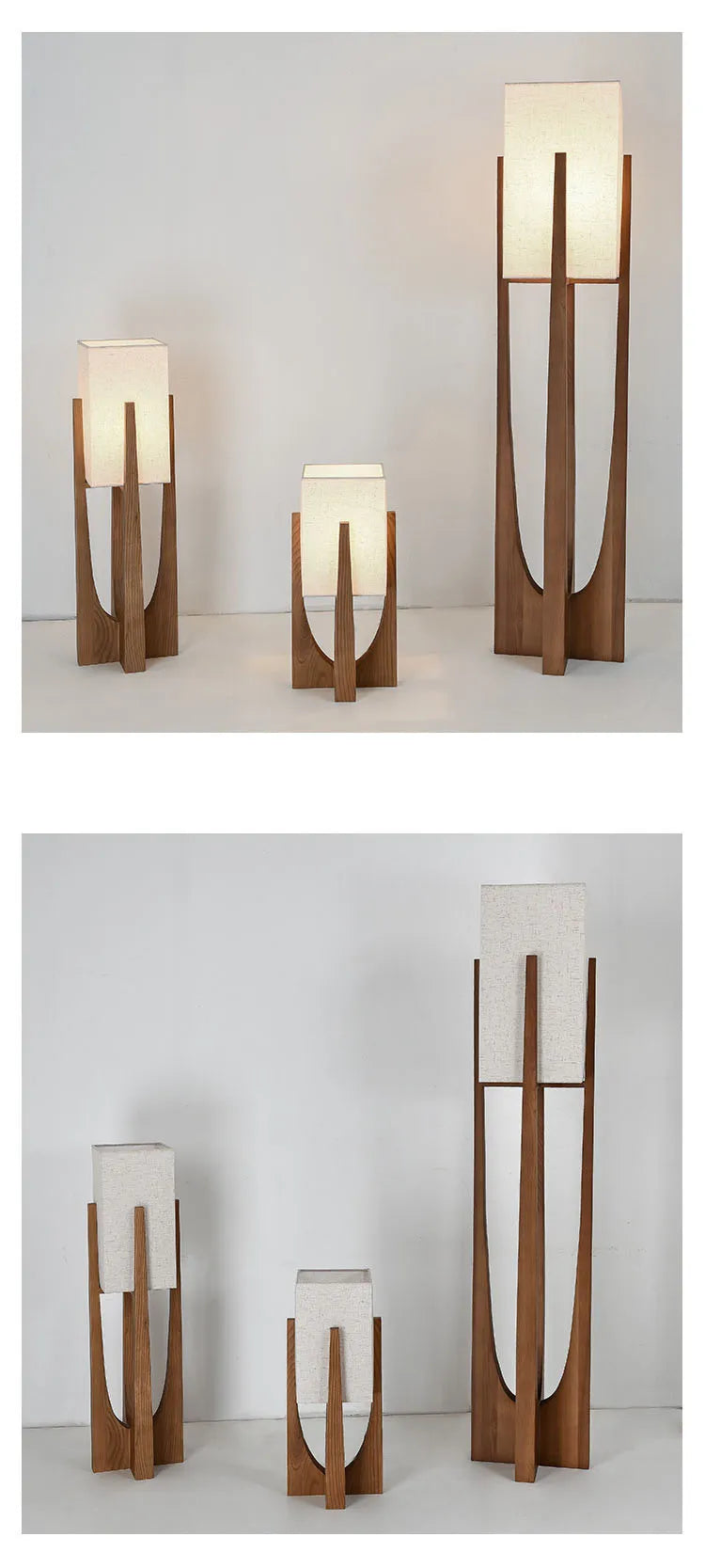 Wooden Lamp – 53, 82 & 145 cm Designs