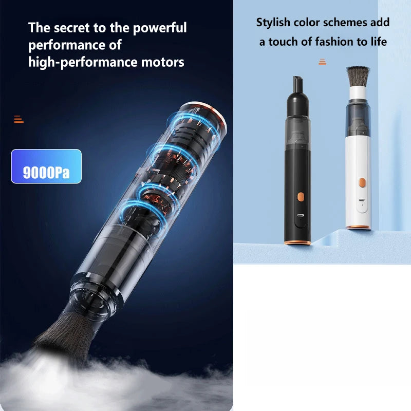 Mini Handheld Vacuum Cleaner – 3-in-1 Car & Desk Cleaner