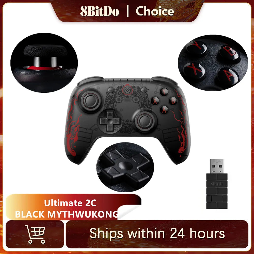8BitDo Ultimate 2C Wireless Gaming Controller — Hall Effect Joysticks & Multi-Platform