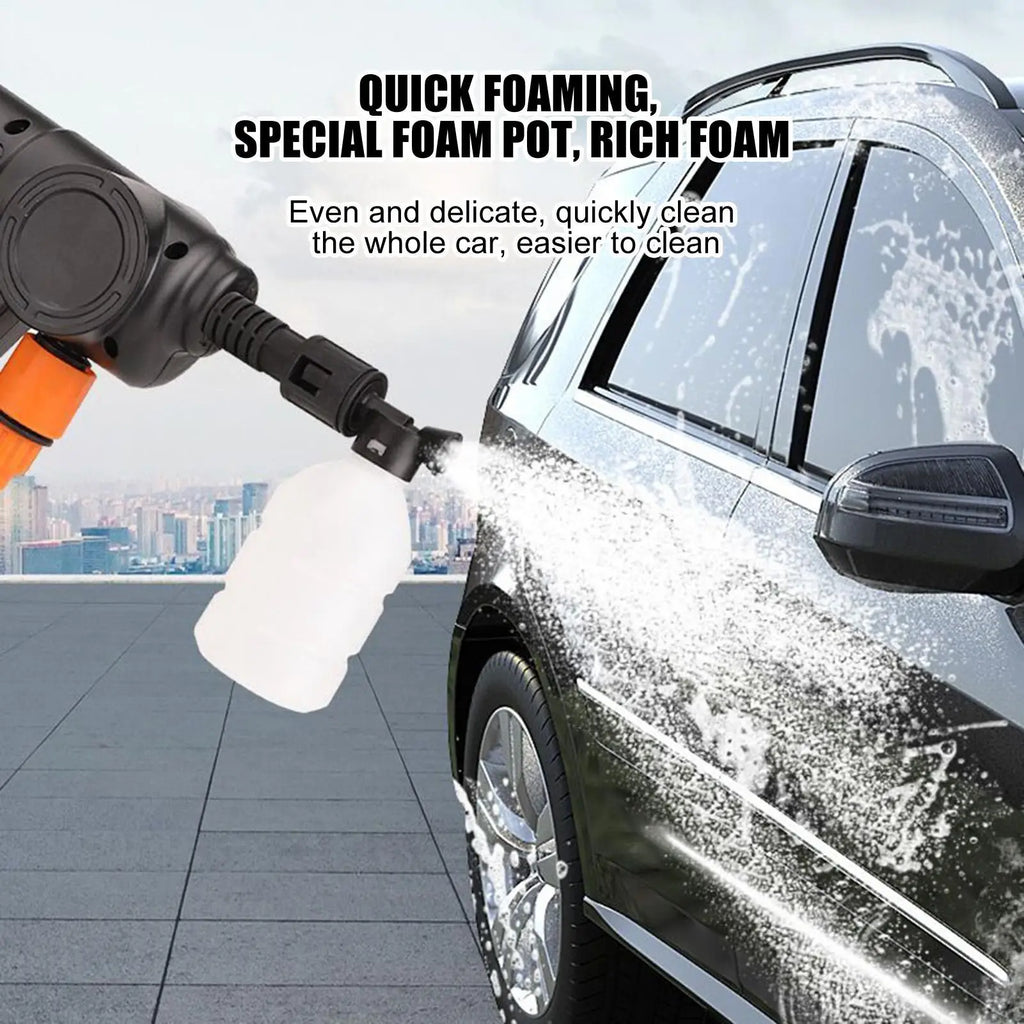 Cordless High-Pressure Washer Gun – 3-Level Pressure, 5–8m Spray Range, Car Wash & Garden Cleaning (EU Plug)