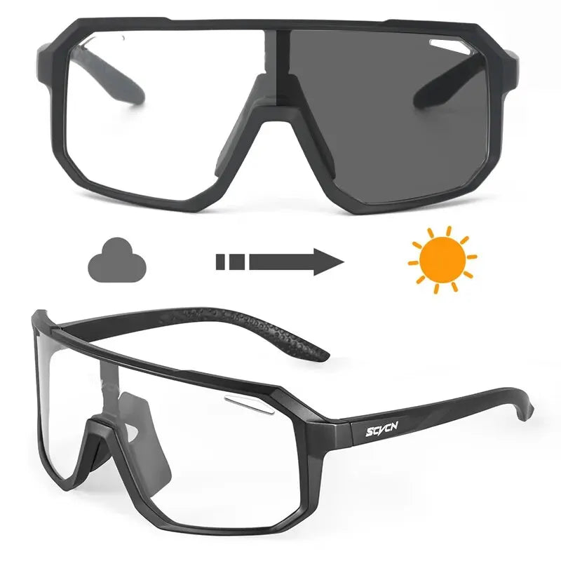 Photochromic Cycling Sunglasses | Men Women Mountain Bike Road Outdoor Sports Hiking Goggles