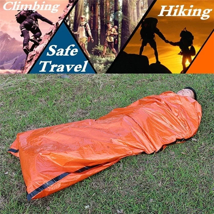 Emergency Survival Sleeping Bag – Waterproof Mylar Bivy Sack for Camping, Hiking & Outdoor