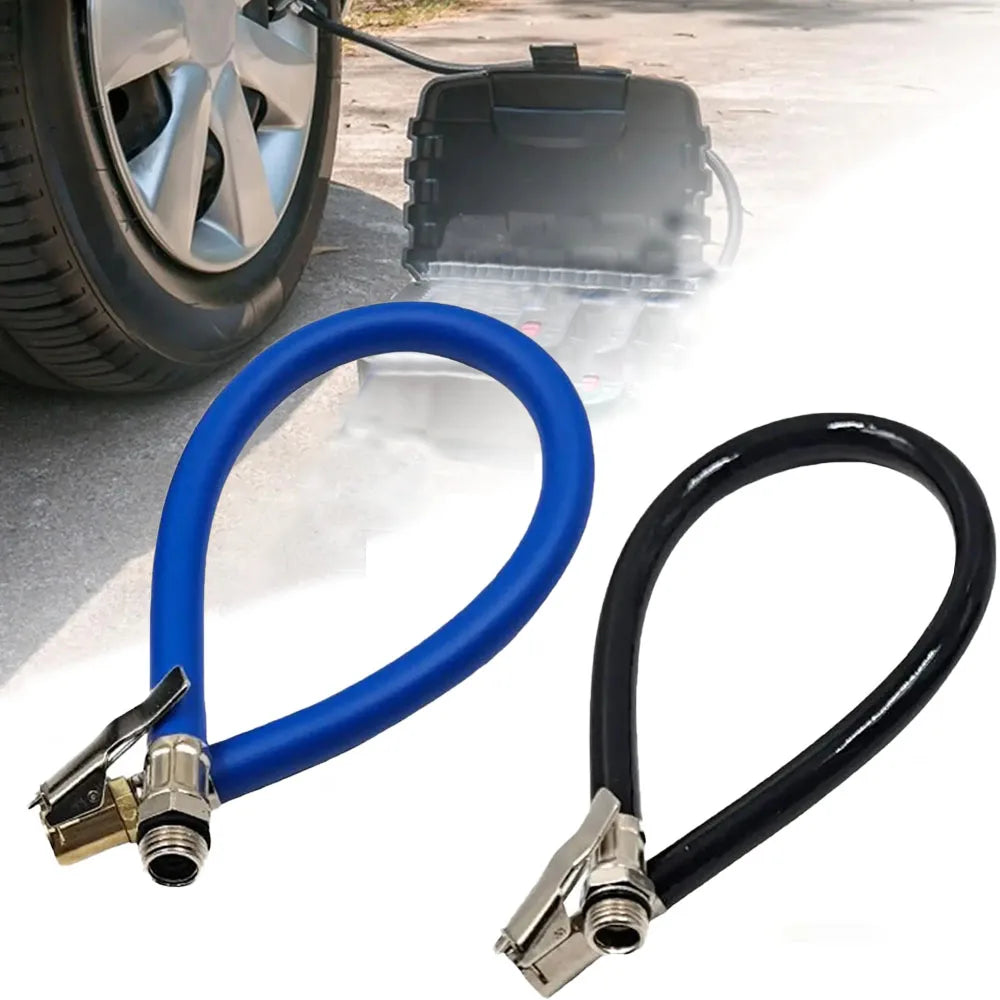 Tire Inflator Hose Extension with Locking Air Chuck