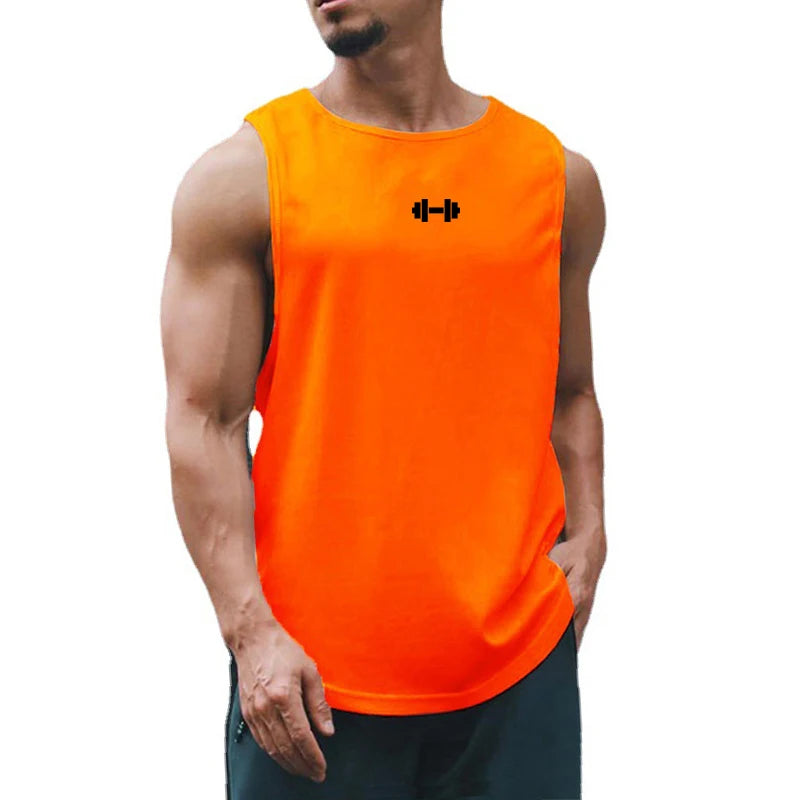 Men's Gym Tank Top Sleeveless Shirt — Athletic Training Vest